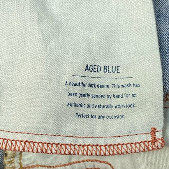 Eddie Bauer Mid Rise Truly Straight Stretch Boot Cut Denim Jeans Medium Wash 14L - Picture 12 of 13